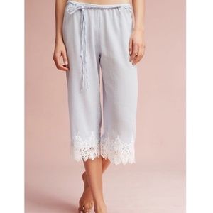 Anthropologie Eloise Summer Cropped PJ Bottoms - S - EUC